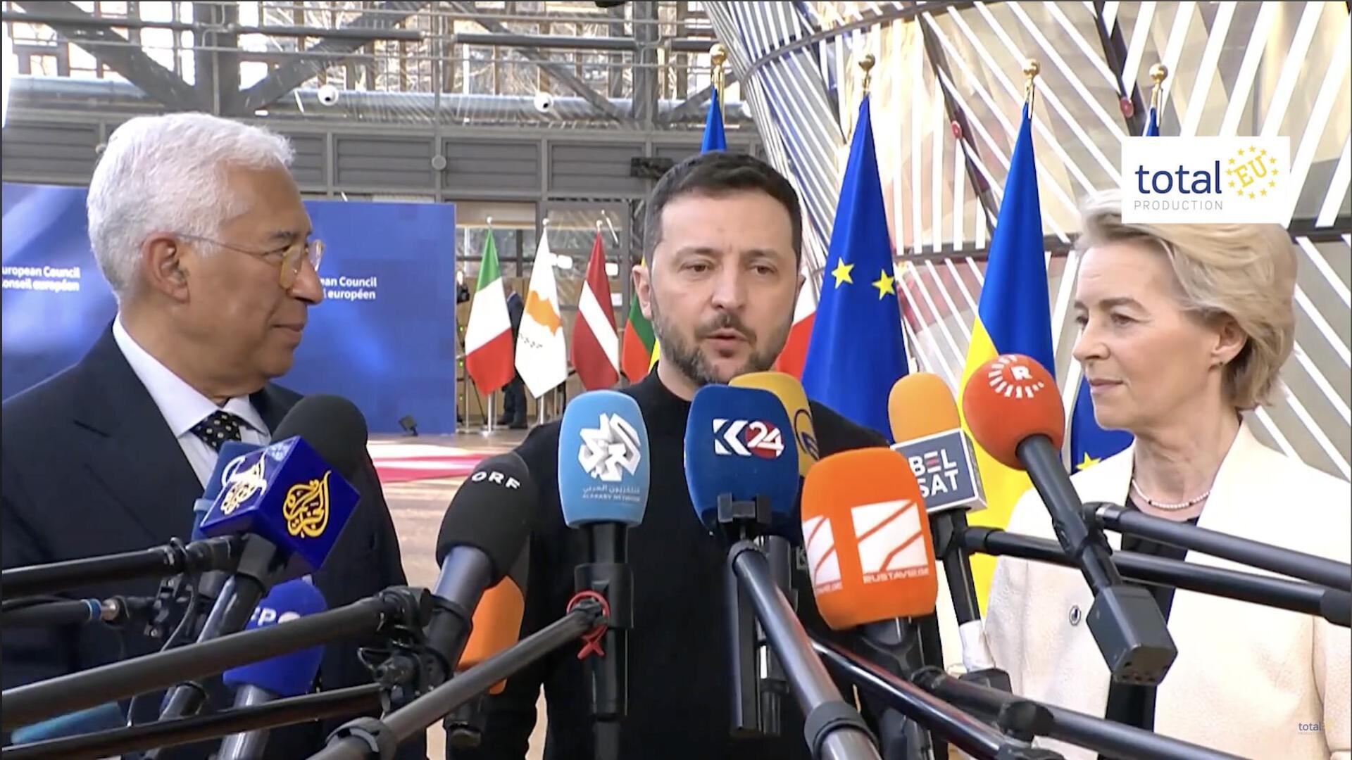 Ukraine: Zelensky, “We are grateful to the EU, we never felt alone during the war”