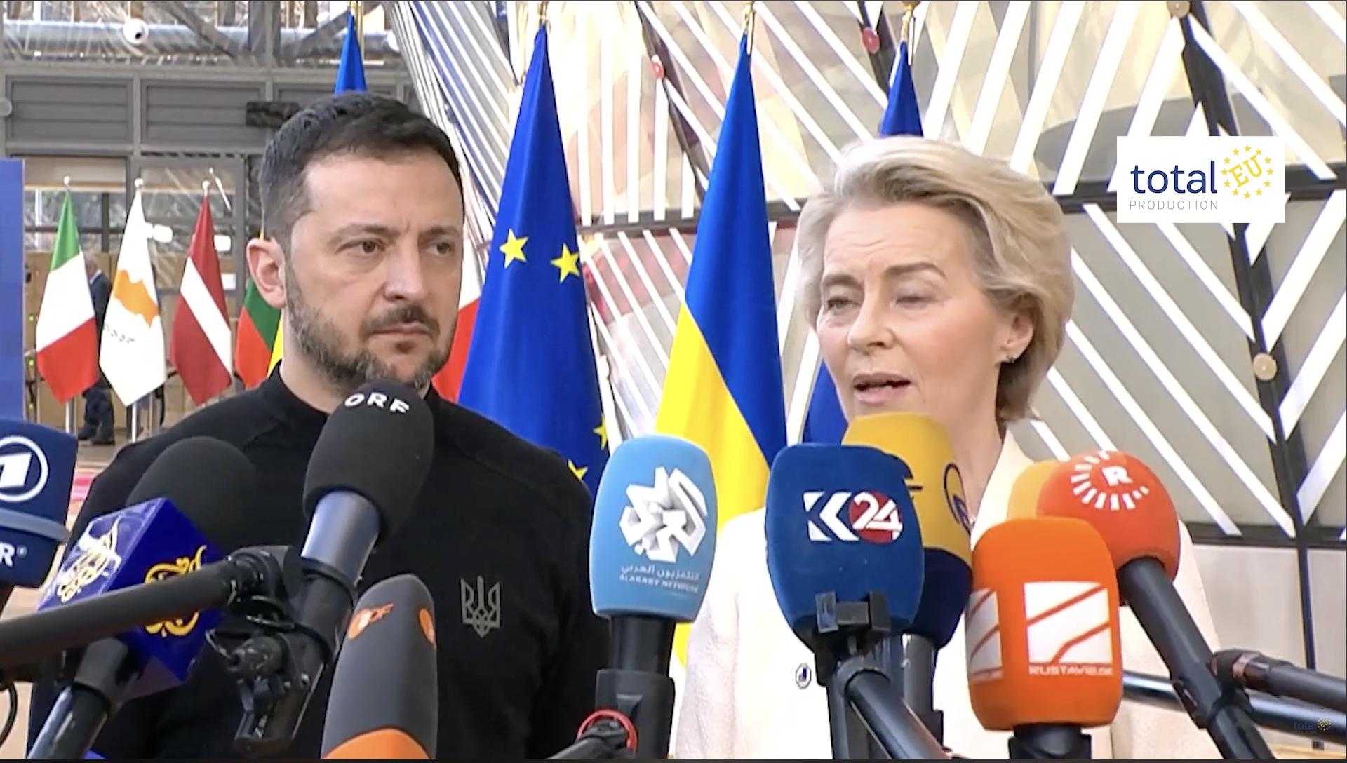 Ukraine: von der Leyen, “EU and Ukraine are both facing a turning point, lasting peace is needed”